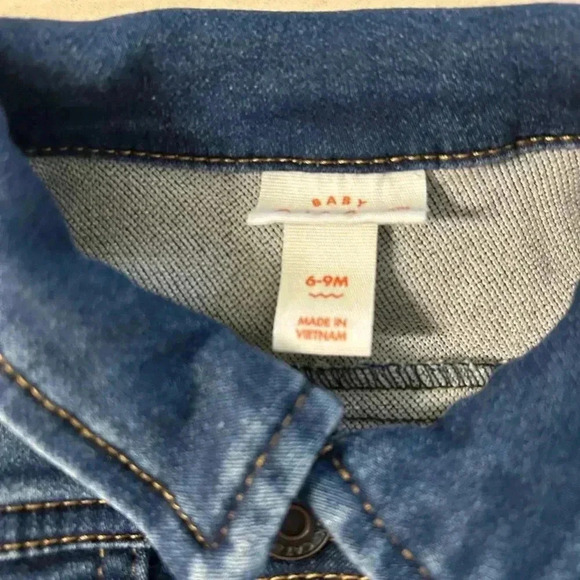 Cat & Jack Soft Denim Jean Jacket - 6-9 Months - Toddler - Picture 2 of 3